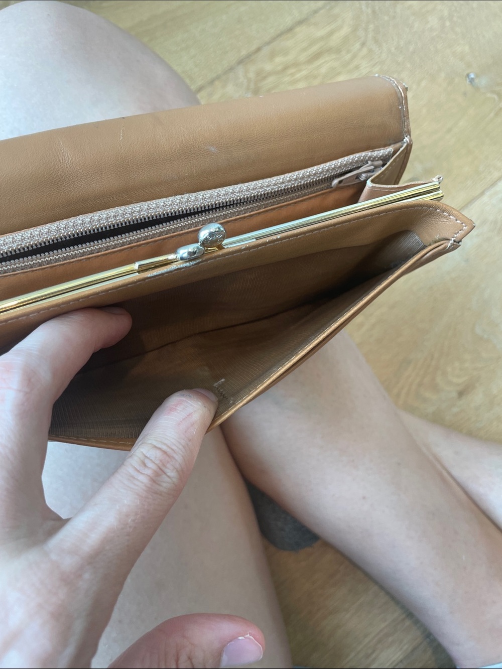 Celine Brown and Tan Triomphe Continental Wallet - Picture 12 of 16